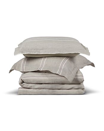 PURE LINEN STRIPED DUVET COVER