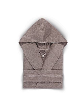ASH LIGHT HOODED BATHROBE