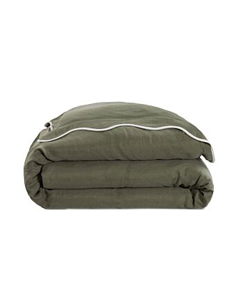 Cupro Linen Scallop  Duvet Cover